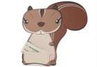 Squirrel-shaped display Scatolificio Udinese 