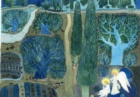 Alessandra D'Este. Illustrazione acquerello. L'ultima notte nell'orto degli ulivi. 