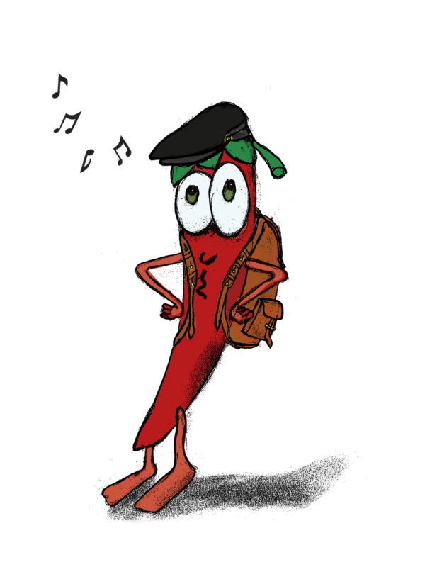 Peperoncino. illustrazione digitale  di Manuela Montano 