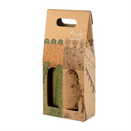 2 and 3-bottle boxes "Seasons" theme 
