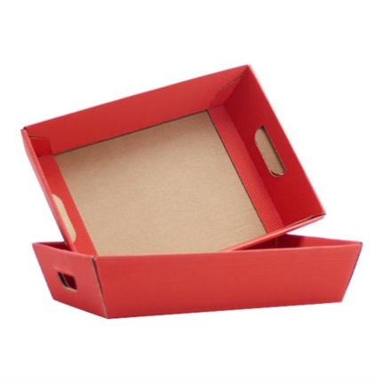 Baskets red exposed flute 