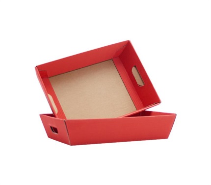 Baskets red exposed flute 