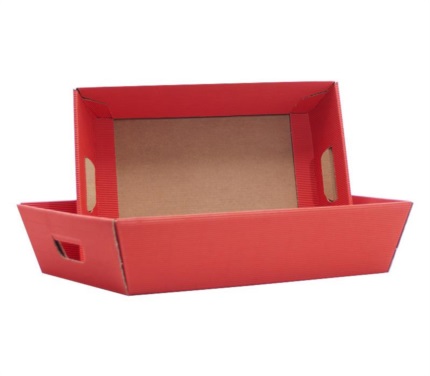 Baskets red exposed flute 