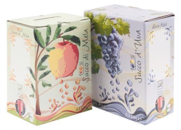 Bag-in-Box apple and grape juice theme 