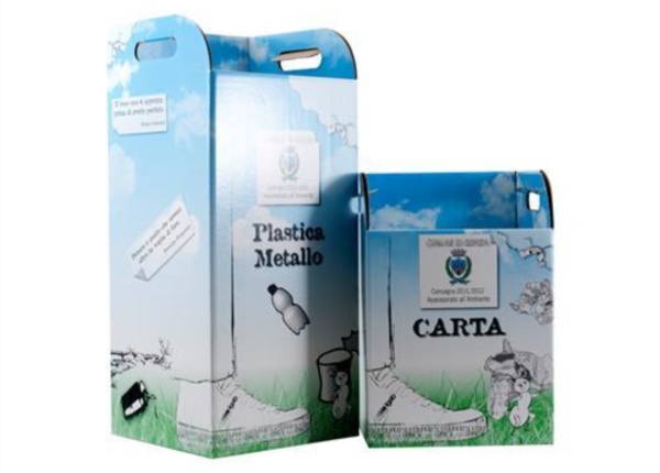 Cardboard wastepaper baskets 