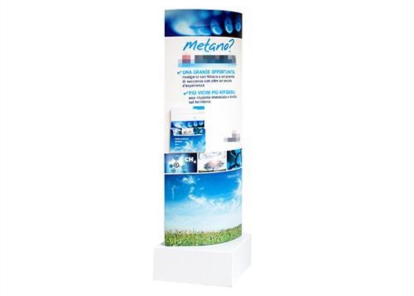 Advertising display with base 